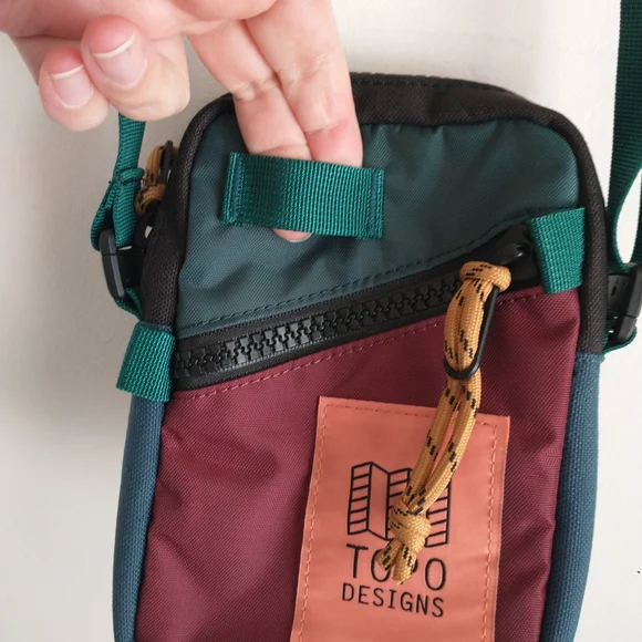 Topo Designs Red and Blue Messenger Bag - Picture 3 of 7